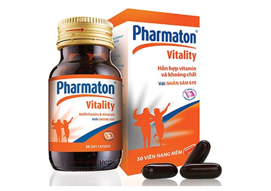 Thuốc tăng sức đề kháng Pharmaton chứa hỗn hợp vitamin, khoáng chất và nhân sâm