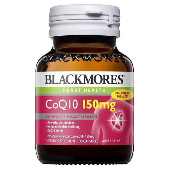 Viên uống tốt cho tim mạch Blackmores CoQ10 của Úc