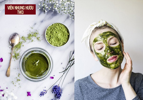 Đắp mặt nạ với bột trà xanh vừa giúp ngăn ngừa, vừa giúp phục hồi da lão hóa